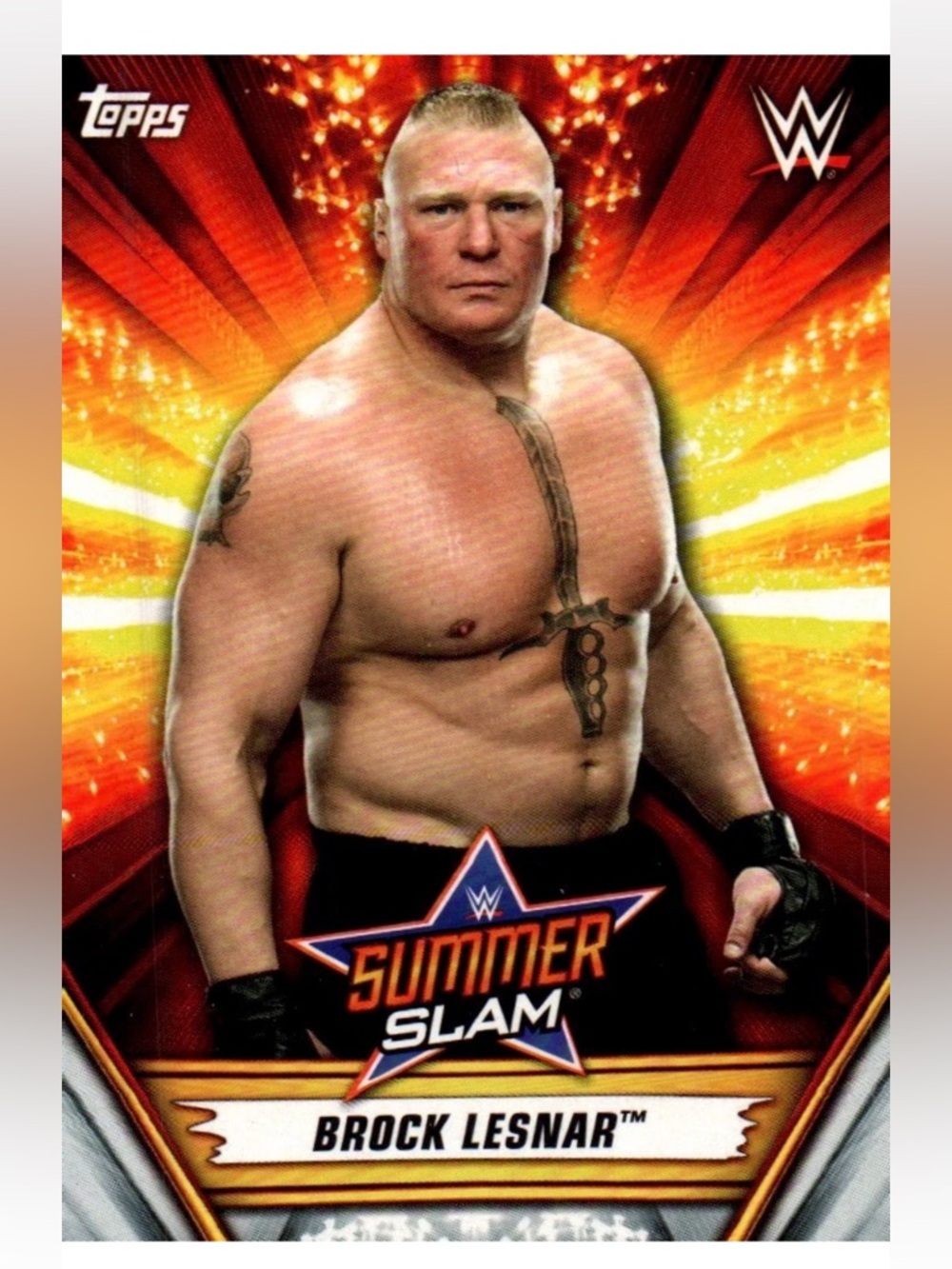 🔥NOW $3🔥 Brock Lesnar 2019 Topps Simmerslam WWE Wrestling Card